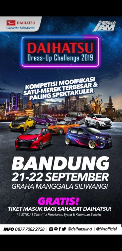 Daihatsu Bandung Daihatsu Dress Up Challenge 2019 (Bandung, 21-22 September 2019) 